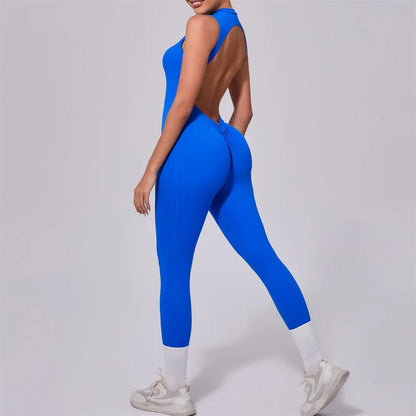 Combinaison Yoga Femme 1 Pièce, Dos en V, Fitness & Training