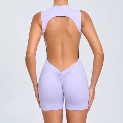 Combinaison Yoga Femme 1 Pièce, Dos en V, Fitness & Training