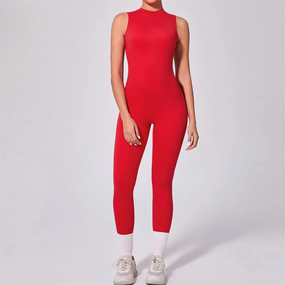 Combinaison Yoga Femme 1 Pièce, Dos en V, Fitness & Training