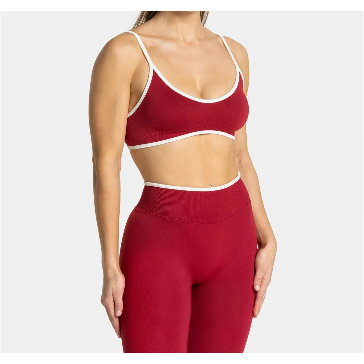 Damen-Sommer-Sport-BH, rückenfrei, gestrickt und gepolstert für Yoga und Fitness