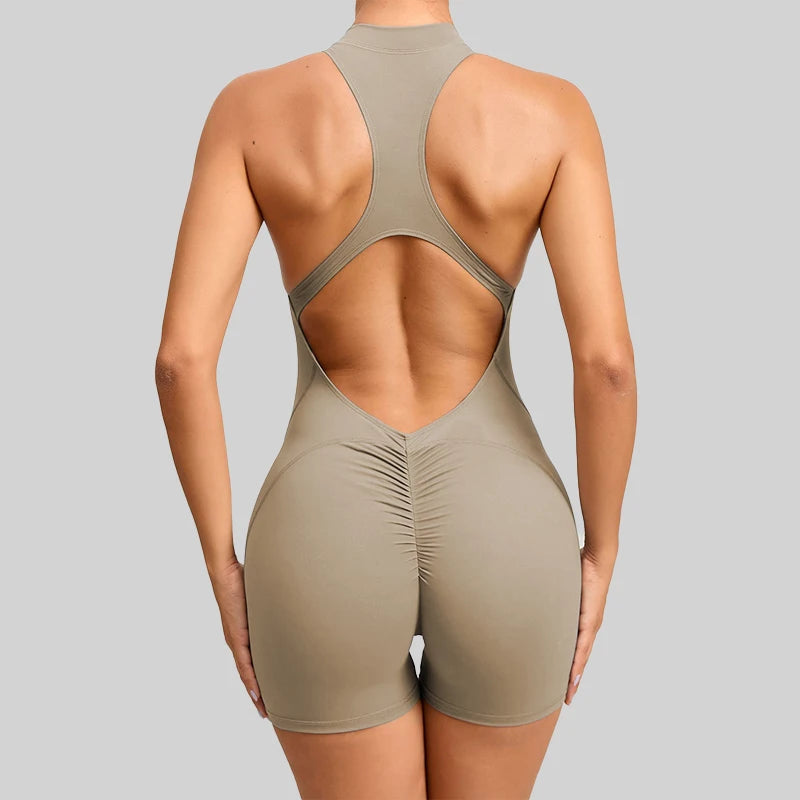 Combinaison Courte Femme 1 Pièce, Survêtement Yoga & Training Outdoo