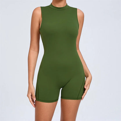 Combinaison Yoga Femme 1 Pièce, Dos en V, Fitness & Training