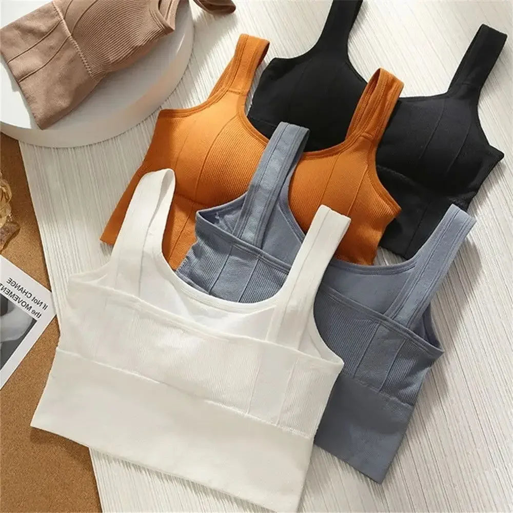 Atmungsaktiver Sport-BH für Damen, ohne Bügel, komfortabel und stützend 