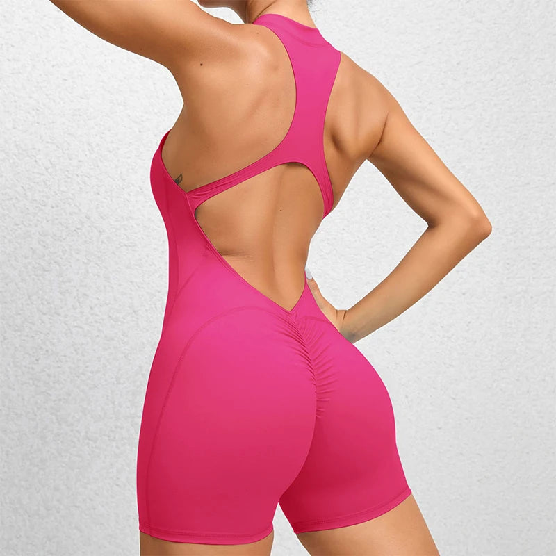 Combinaison Courte Femme 1 Pièce, Survêtement Yoga & Training Outdoo