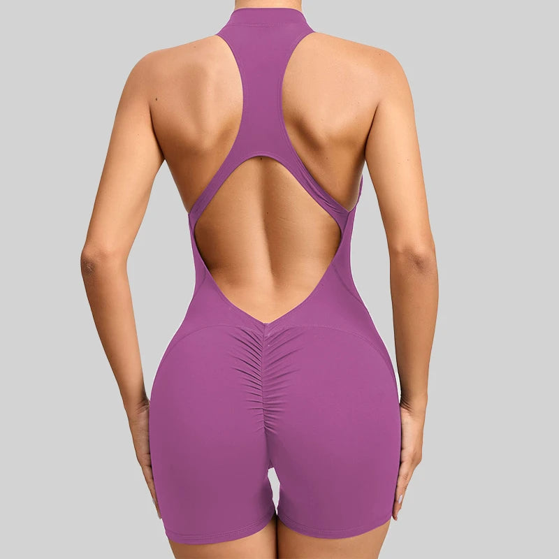 Combinaison Courte Femme 1 Pièce, Survêtement Yoga & Training Outdoo