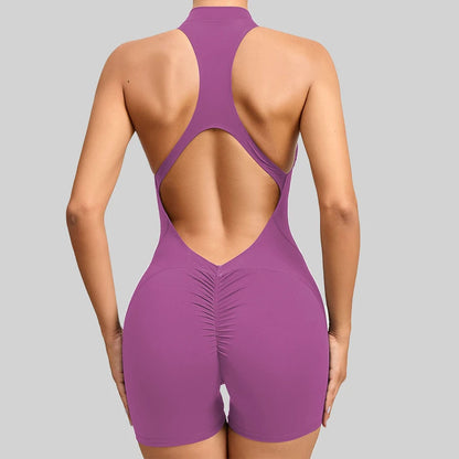 Combinaison Courte Femme 1 Pièce, Survêtement Yoga & Training Outdoo