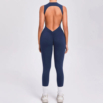 Combinaison Yoga Femme 1 Pièce, Dos en V, Fitness & Training