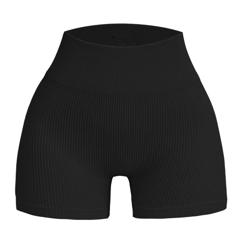 Nahtlose Sportshorts für Damen, schmal geschnitten und bequem mit Kompression 