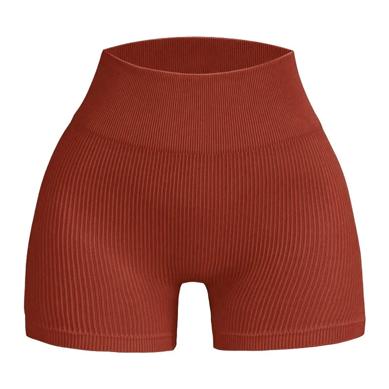 Nahtlose Sportshorts für Damen, schmal geschnitten und bequem mit Kompression 