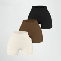 Nahtlose Sportshorts für Damen, schmal geschnitten und bequem mit Kompression 