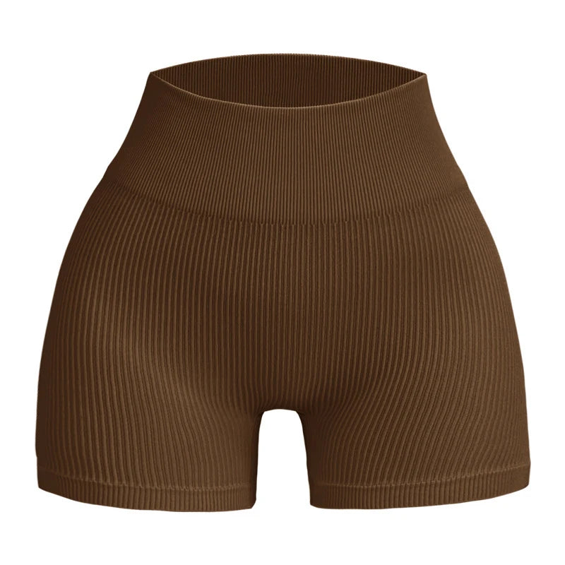 Nahtlose Sportshorts für Damen, schmal geschnitten und bequem mit Kompression 