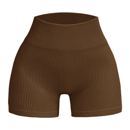 Nahtlose Sportshorts für Damen, schmal geschnitten und bequem mit Kompression 